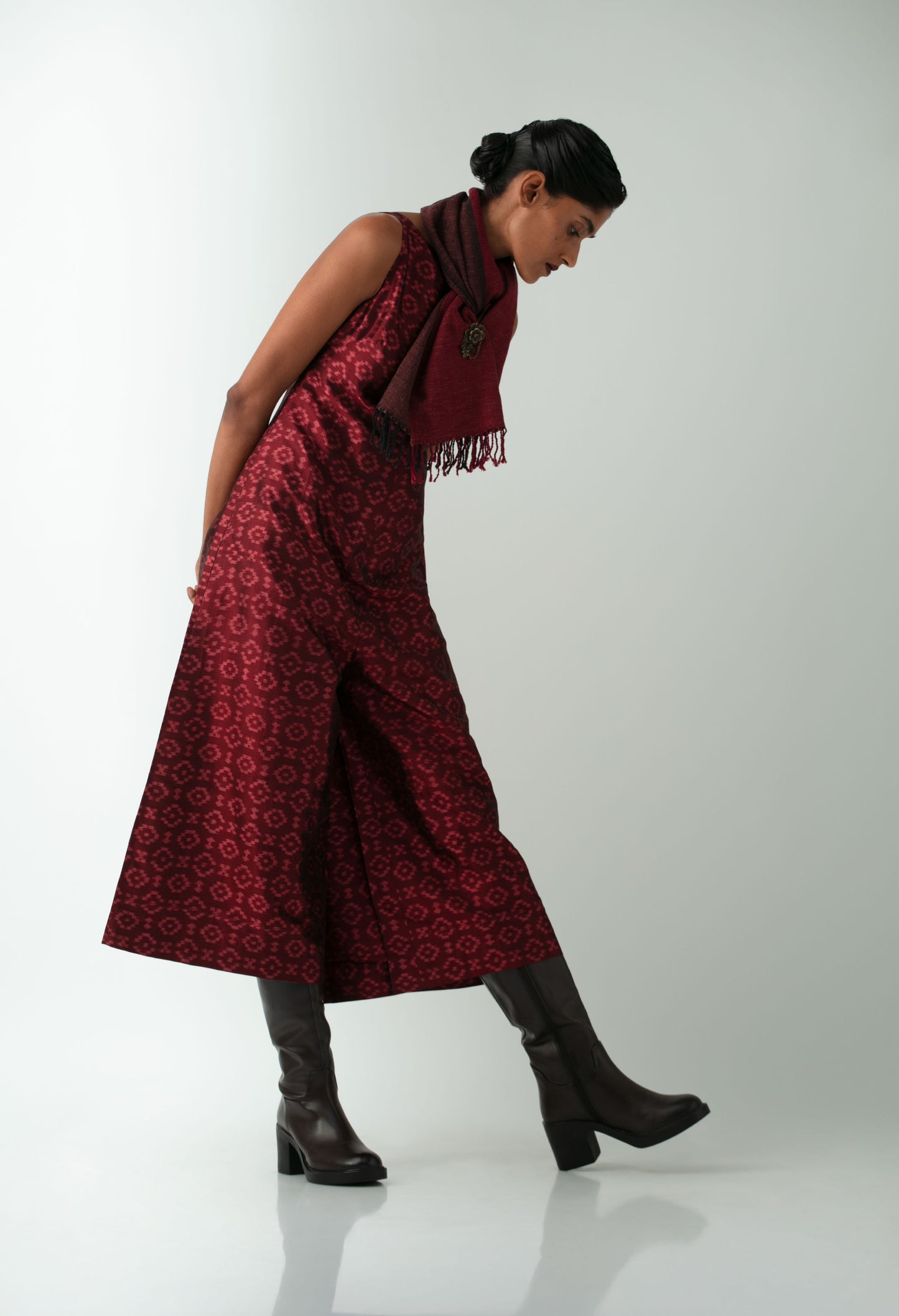 Boatneck Sambalpuri Jumpsuit