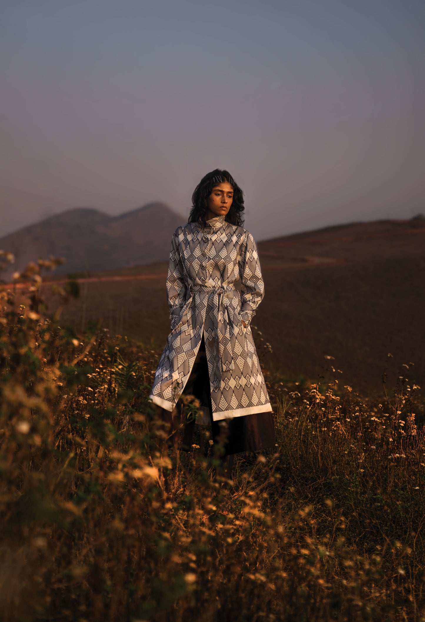 Monochrome Habaspuri Fish Coat