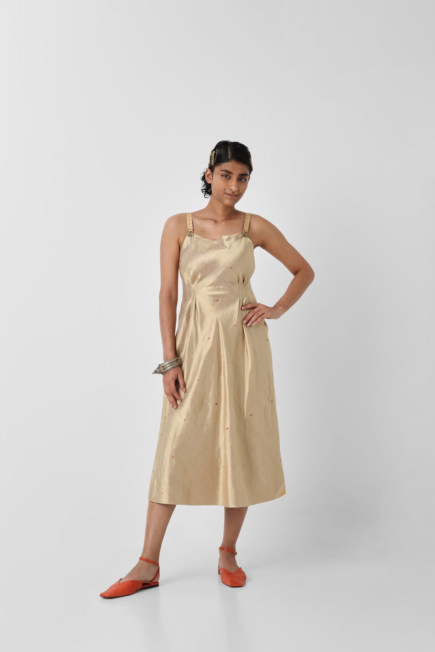 Bomkai Gold Dress