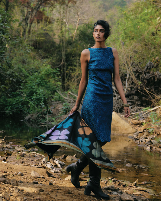 Cobalt Sambalpuri Dress