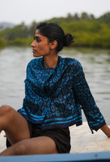 Sambalpuri Cobalt Jacket