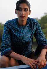 Sambalpuri Cobalt Jacket
