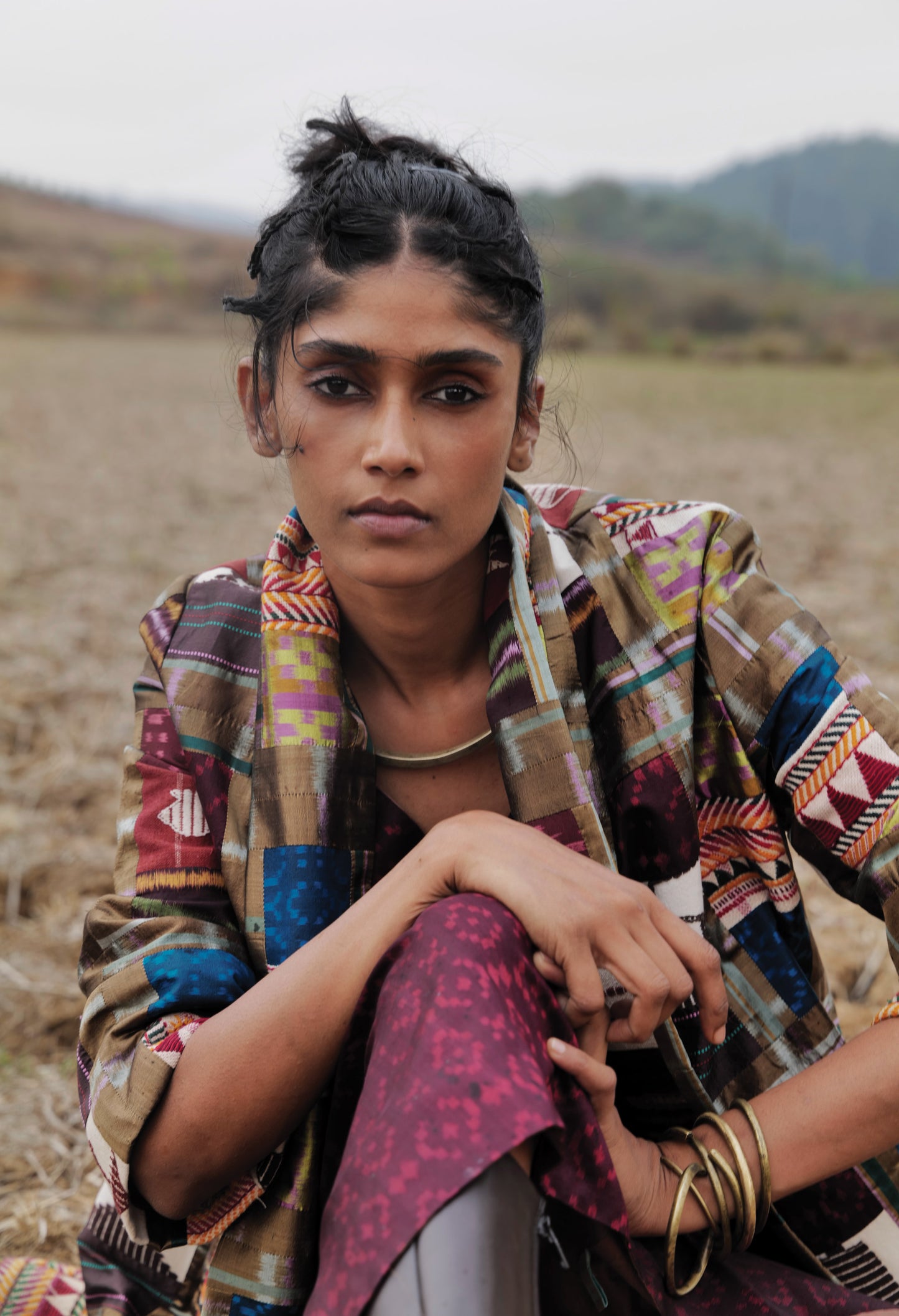 Gold Patchwork Coat