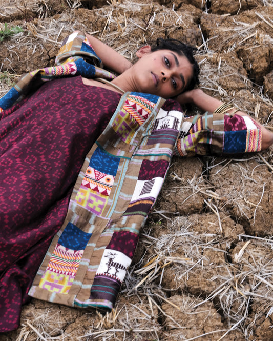 Gold Patchwork Coat