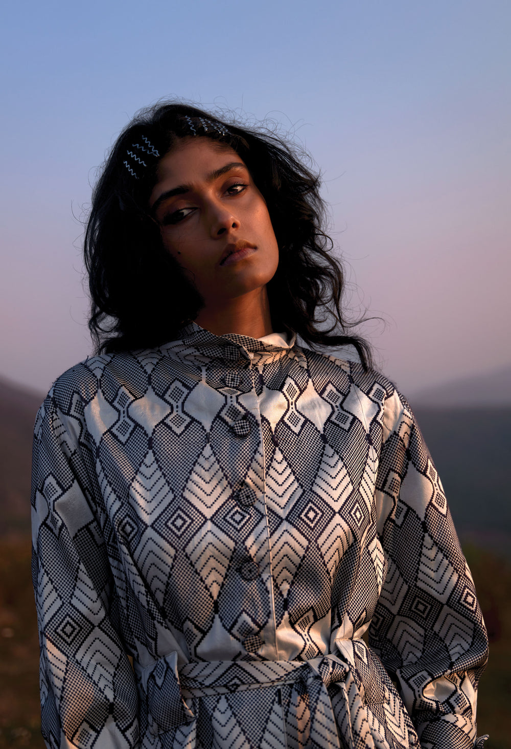Monochrome Habaspuri Fish Coat