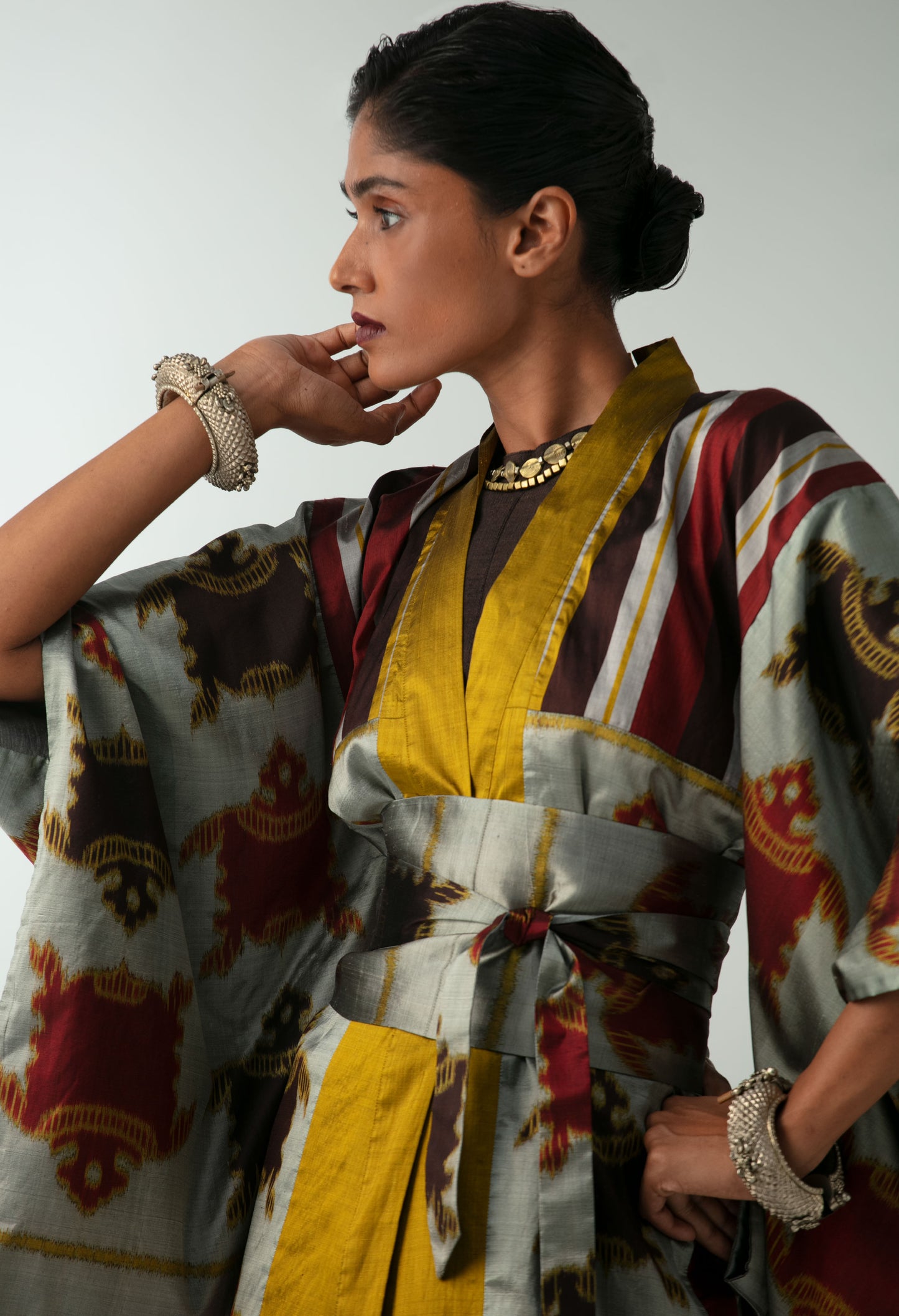 Silver Turtle Kimono