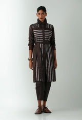 Striped Bandha Overcoat