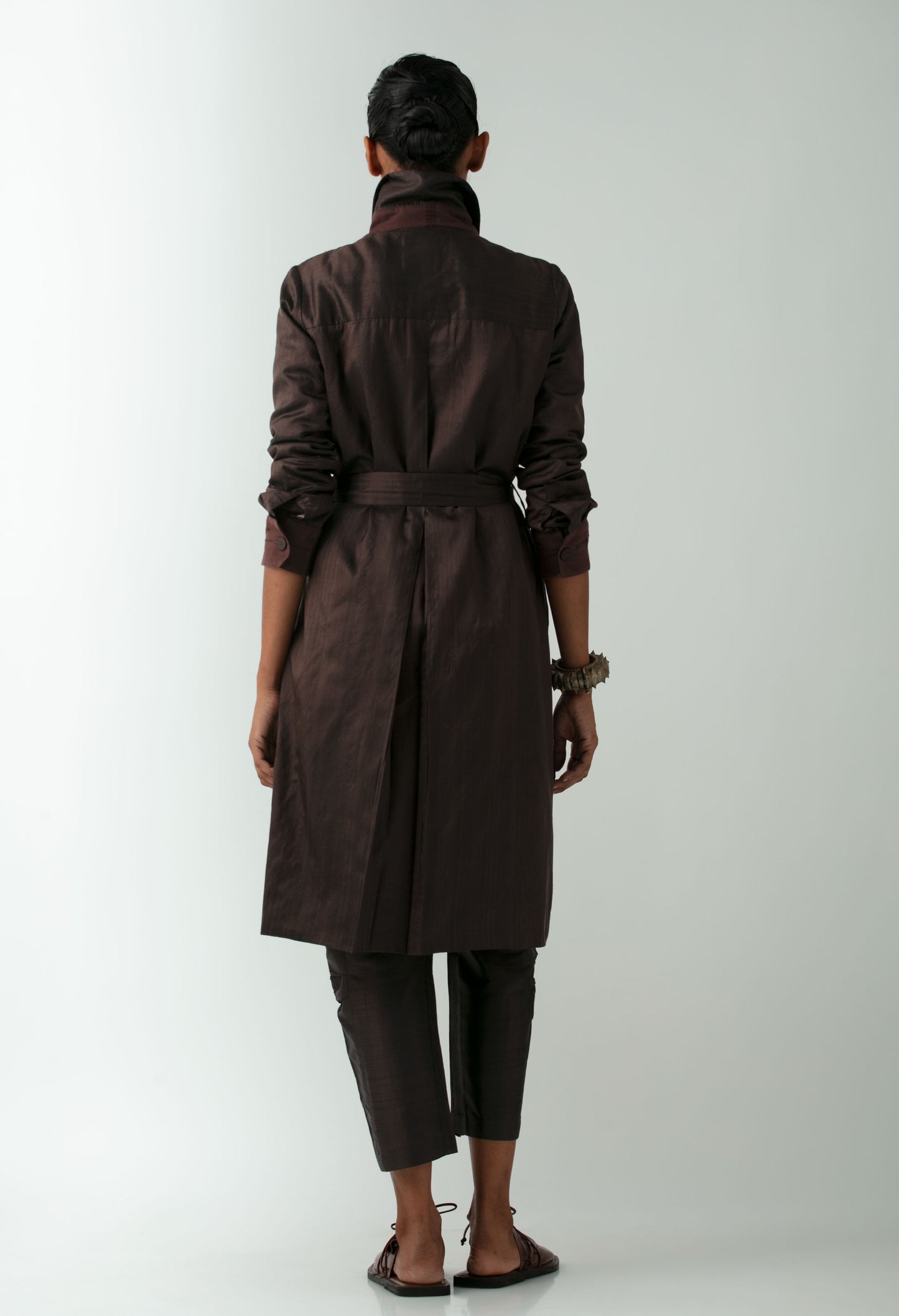 Striped Bandha Overcoat