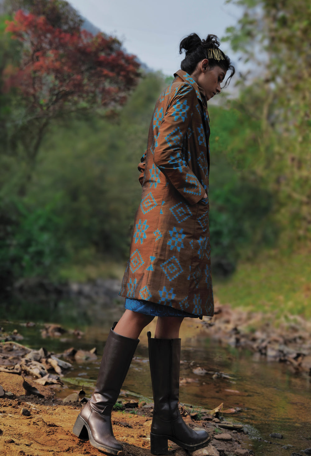 Turquoise Coffee Jacket
