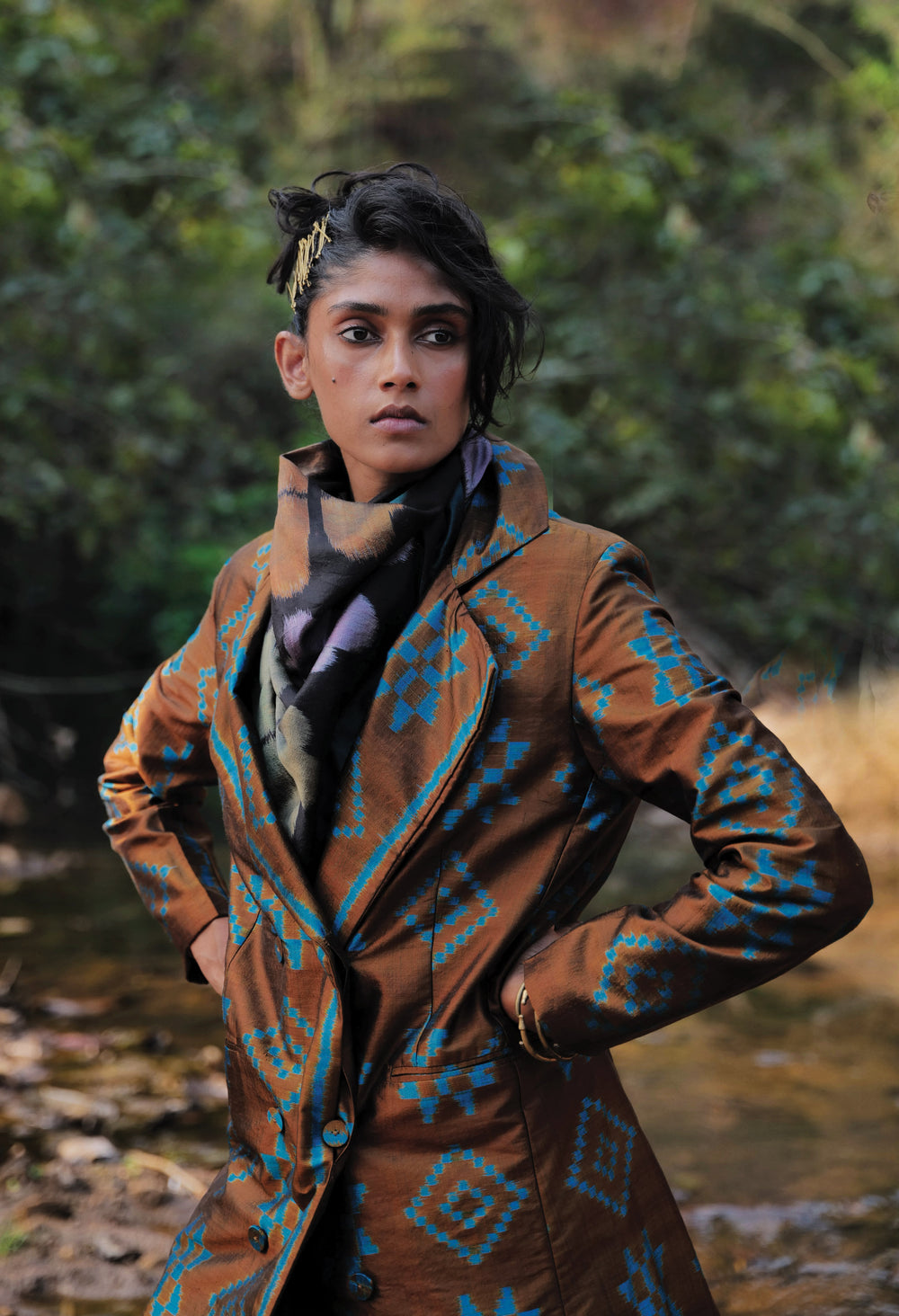 Turquoise Coffee Jacket